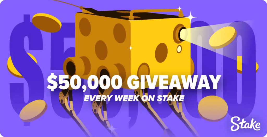 Stake giveaway weekly 50.000$ 2023