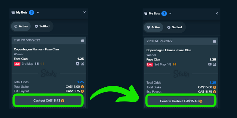 How to make betting cashout on stake.com casino in 2023 tutorial